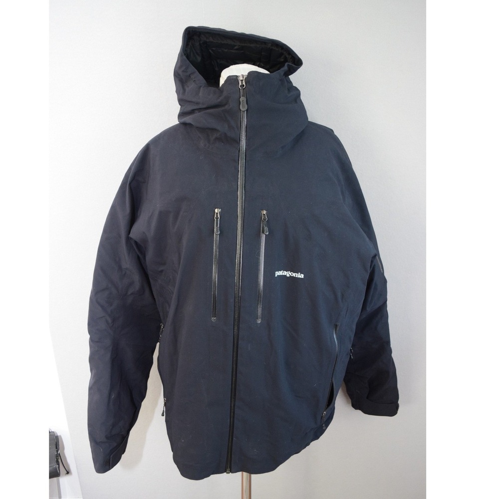 Patagonia Primo Down Jacket Large Black H2No Waterproof 30450 Mens Ski Winter